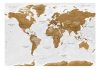 Öntapadós fotótapéta - World Map: White Oceans - ajandekpont.hu