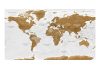 XXL Fotótapéta - World Map: White Oceans II - ajandekpont.hu