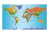 XXL Fotótapéta - World Map: Colourful Geography II    500x280 cm  -  ajandekpont.hu