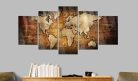 Akrilüveg kép - Acrylic prints – Bronze map I - ajandekpont.hu