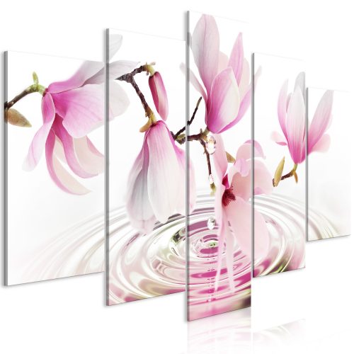 Kép - Magnolias over Water (5 Parts) Wide Pink - ajandekpont.hu