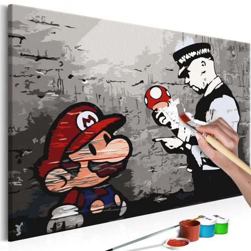 Kifestő - Mario (Banksy) - ajandekpont.hu