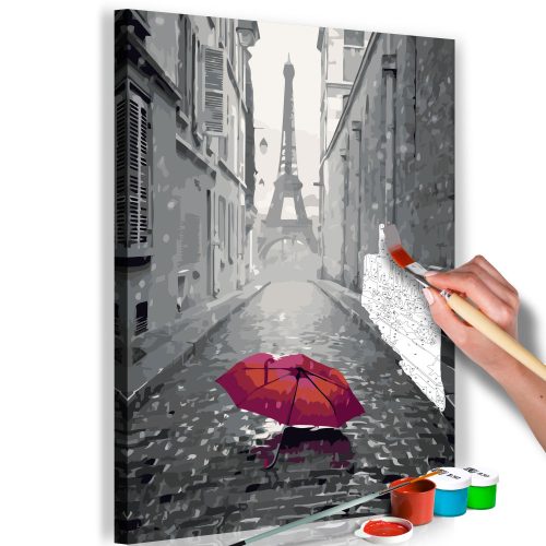 Kifestő - Paris (Red Umbrella) - ajandekpont.hu