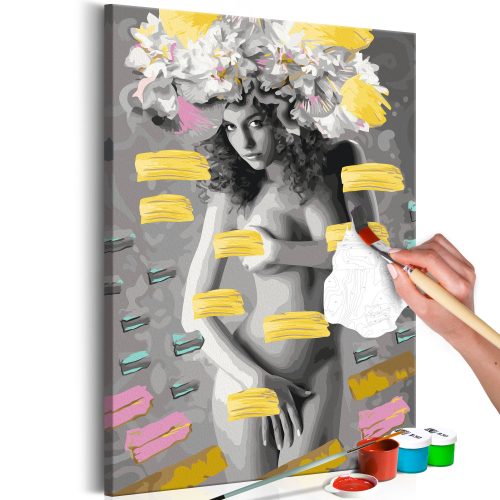 Kifestő - Naked Woman With Flowers - ajandekpont.hu