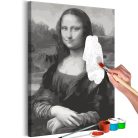 Kifestő - Black and White Mona Lisa - ajandekpont.hu