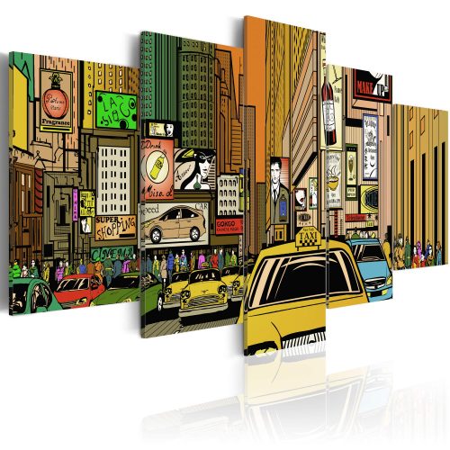 Kép - The streets of New York City in cartoons - ajandekpont.hu