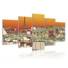 Kép - Parisian sky in orange colour - ajandekpont.hu