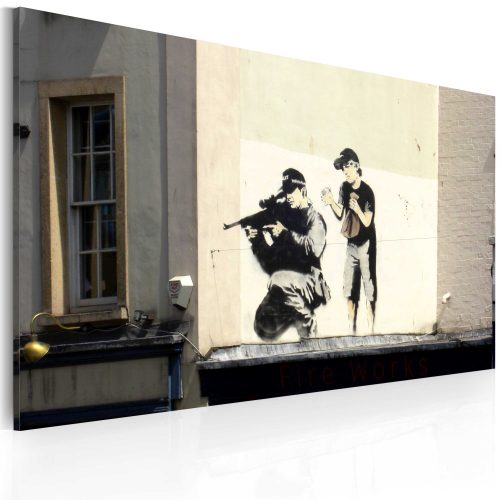 Kép - Sniper and boy (Banksy) - ajandekpont.hu