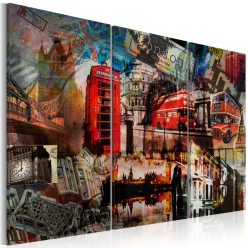 Kép - London kollázs - triptych - ajandekpont.hu