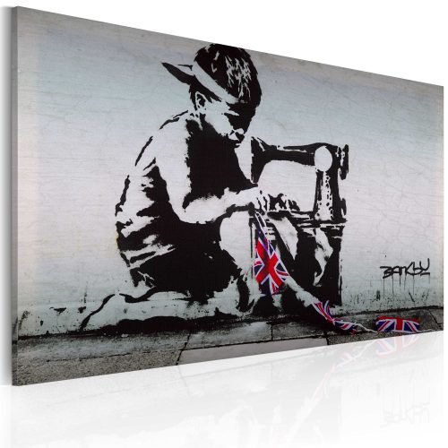 Kép - Union Jack Kid (Banksy) - ajandekpont.hu