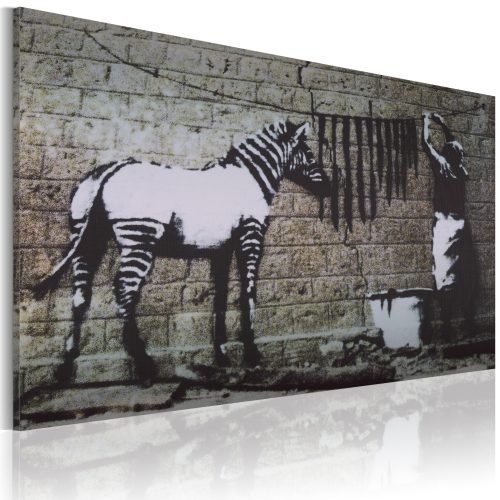 Kép - Zebra mosás (Banksy) - ajandekpont.hu