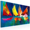 Kézzel festett kép - Colourful sailboats - ajandekpont.hu