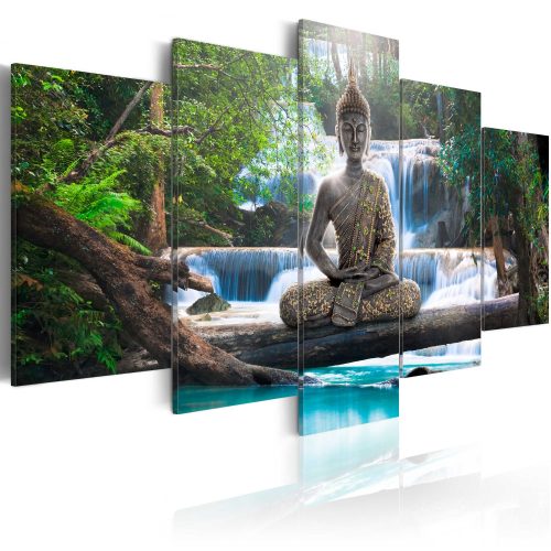Kép - Buddha and waterfall - ajandekpont.hu
