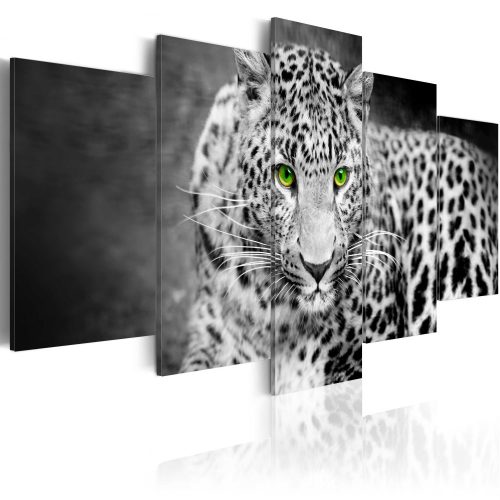 Kép - Leopard - black&white - ajandekpont.hu