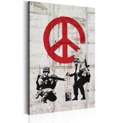 Kép -  Soldiers Painting Peace by Banksy - ajandekpont.hu