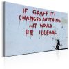 Kép - If Graffiti Changed Anything by Banksy - ajandekpont.hu