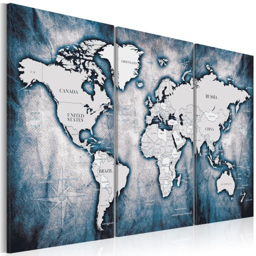 Kép - World Map: Ink Triptych - ajandekpont.hu