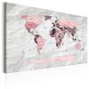 Kép - World Map: Pink Continents - ajandekpont.hu