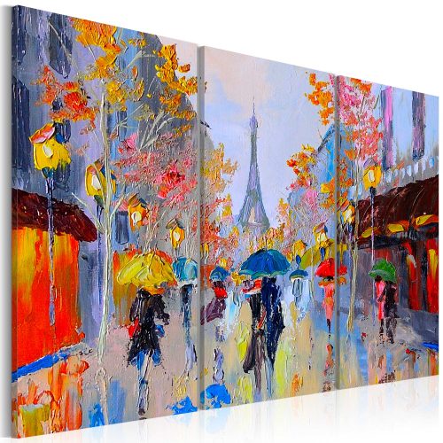 Kézzel festett kép - Rainy Paris - ajandekpont.hu