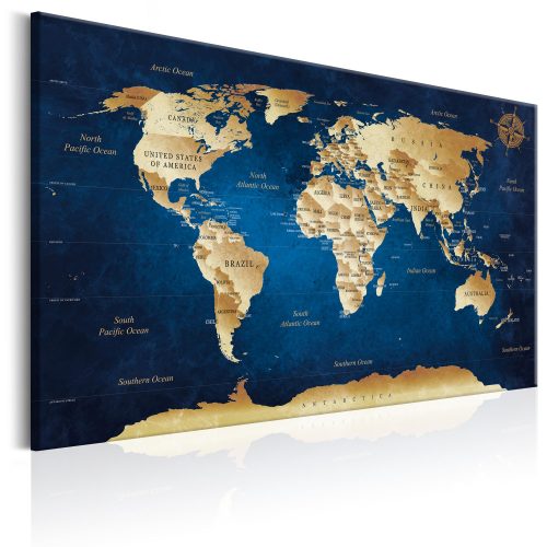 Kép - World Map: The Dark Blue Depths - ajandekpont.hu
