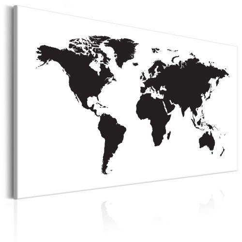 Kép - World Map: Black & White Elegance - ajandekpont.hu