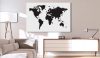 Kép - World Map: Black & White Elegance - ajandekpont.hu