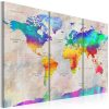 Kép - World Map: Rainbow Gradient  - ajandekpont.hu