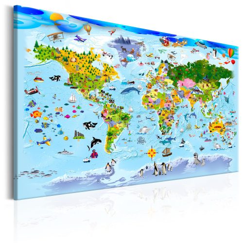 Kép - Children's Map: Colourful Travels - ajandekpont.hu