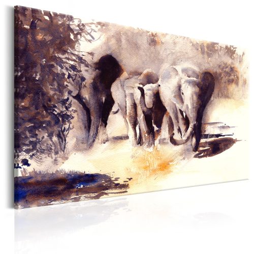 Kép - Watercolour Elephants - ajandekpont.hu