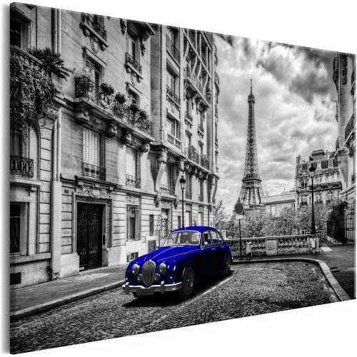 Kép - Car in Paris (1 Part) Blue Wide - ajandekpont.hu