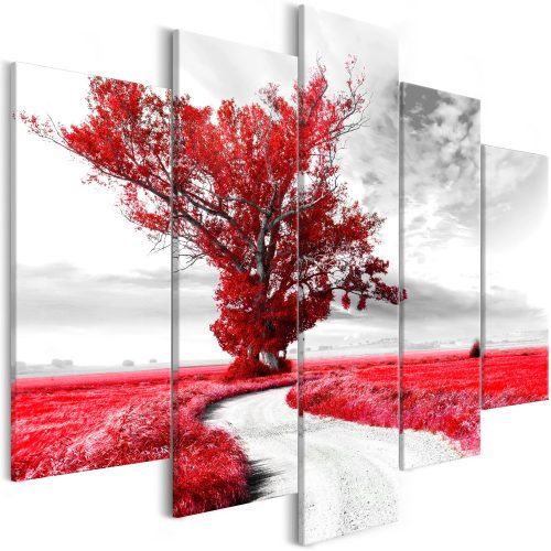 Kép - Lone Tree (5 Parts) Red - ajandekpont.hu