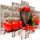 Kép - Red Vegetables (5 Parts) Brick Wide - ajandekpont.hu