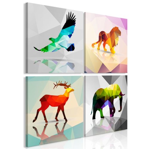 Kép - Colourful Animals (4 Parts) - ajandekpont.hu