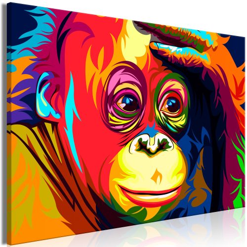 Kép - Colourful Orangutan (1 Part) Wide - ajandekpont.hu