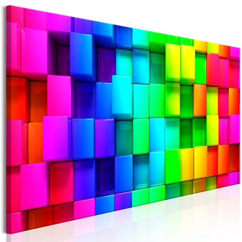 Kép - Colourful Cubes (1 Part) Narrow - ajandekpont.hu