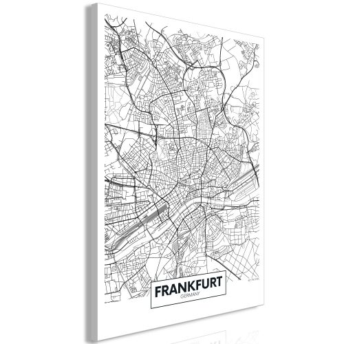 Kép - Map of Frankfurt (1 Part) Vertical - ajandekpont.hu