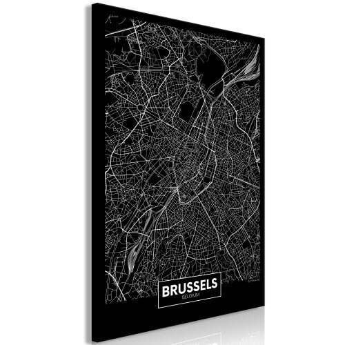 Kép - Dark Map of Brussels (1 Part) Vertical - ajandekpont.hu