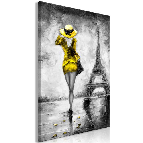 Kép - Parisian Woman (1 Part) Vertical Yellow - ajandekpont.hu