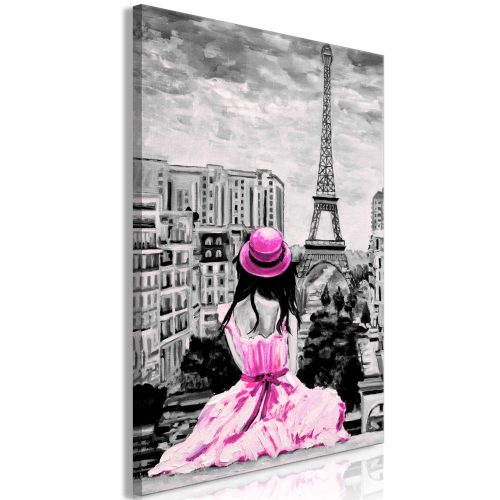 Kép - Paris Colour (1 Part) Vertical Pink - ajandekpont.hu