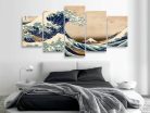 Kép - The Great Wave off Kanagawa (5 Parts) Wide - ajandekpont.hu