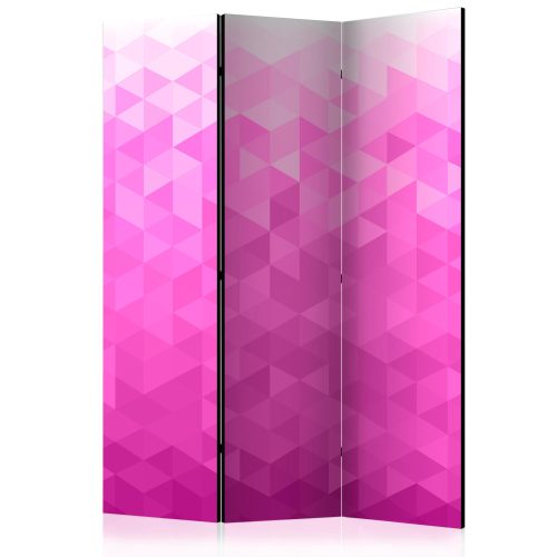 Paraván egyoldalú fotónyomtatással - PInk pixel [Room Dividers] - ajandekpont.hu