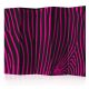 Paraván egyoldalú fotónyomtatással - Zebra pattern (violet) II [Room Dividers] - ajandekpont.hu