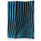 Paraván egyoldalú fotónyomtatással - Zebra pattern (turquoise) [Room Dividers] - ajandekpont.hu