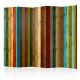 Paraván egyoldalú fotónyomtatással - Wooden rainbow II [Room Dividers] - ajandekpont.hu