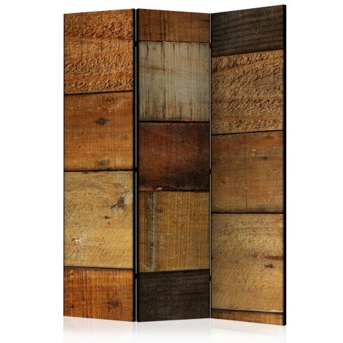 Paraván egyoldalú fotónyomtatással - Wooden Textures [Room Dividers] - ajandekpont.hu