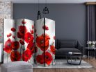 Paraván egyoldalú fotónyomtatással - Poppies in the Moonlight II [Room Dividers] - ajandekpont.hu