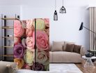 Paraván egyoldalú fotónyomtatással - Pastel roses [Room Dividers] - ajandekpont.hu