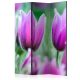 Paraván egyoldalú fotónyomtatással - Purple spring tulips [Room Dividers] - ajandekpont.hu