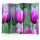 Paraván egyoldalú fotónyomtatással - Purple spring tulips II [Room Dividers] - ajandekpont.hu