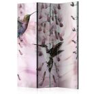 Paraván egyoldalú fotónyomtatással - Flying Hummingbirds (Pink) [Room Dividers] - ajandekpont.hu